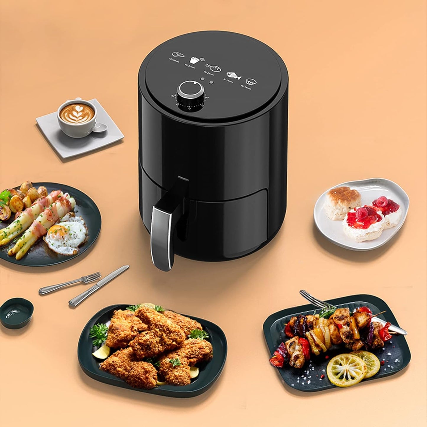 Air Fryer SILVER CREST 8 Litres (+ 130 recettes offertes)